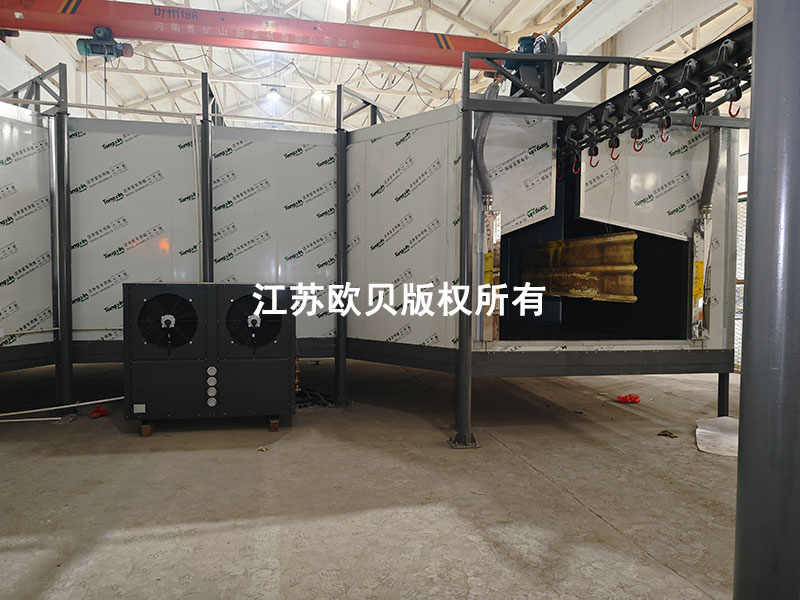 鈑金件油漆隧道烘干線熱泵配套項目
